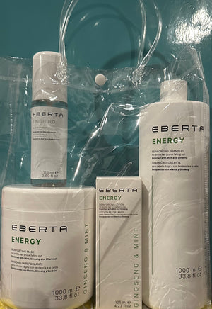 Eberta Kit 1-Energy Shampoo 1000ml,1-Energy Mask 1000ml,1-Energy Gotero 125ml,1-Eberta Finishing115 ml