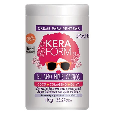 Skafe Keraform Eu Amo Meus Cachos - Creme para Pentear - 1kg