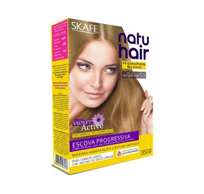 Kit Escova Progressiva HidraFios Blond 350g - NatuHair