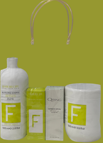 Image of Maxy Look Set 4pz 1-Sh Rev 1000ml 1-Rev Mask 1000ml 1-Rev Threat 100ml 1-Qring Ultimate Serum 100ml