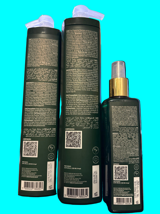 Kit Phyto Shampoo,Mask & Leve-In
