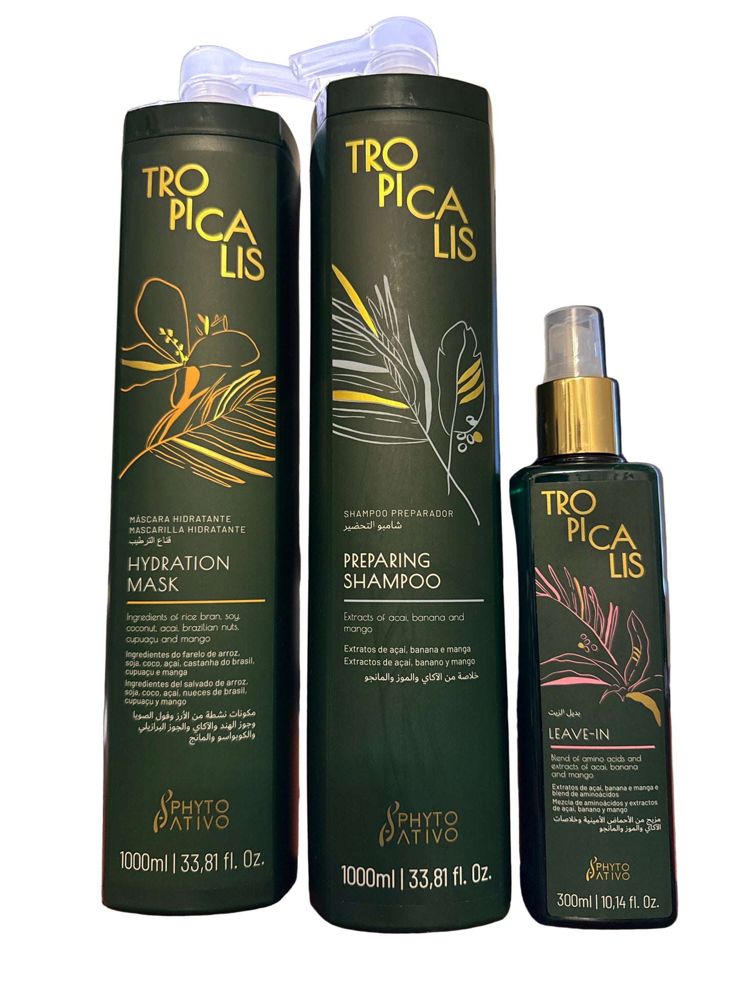 Kit Phyto Shampoo,Mask & Leve-In