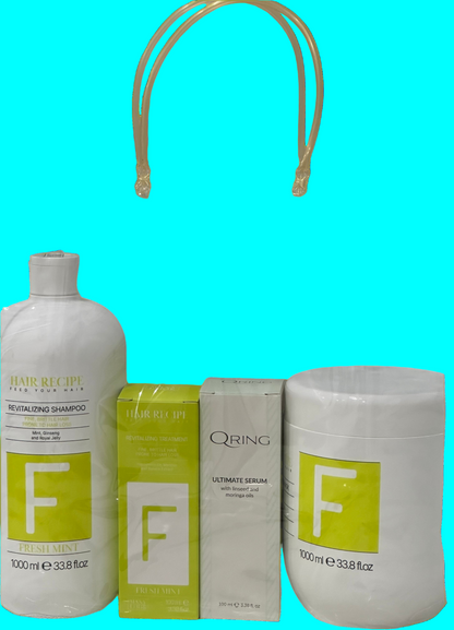 Set Maxy Look 4pz 1-Sh Rev 1000ml 1-Rev Mascarilla 1000ml 1-Rev Threat 100ml 1-Qring Ultimate Serum 100ml