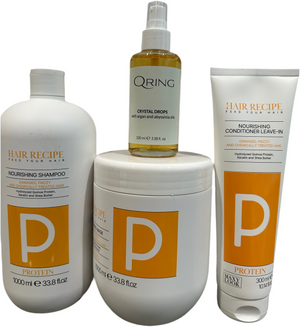 Maxy Look Set Nourishing Shampoo,MAsk,Nour conditioner leave-In and Crystal Drops !