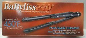 Babyliss Pro Porcelain Ceramic Hair Straightening Iron, Black, 1.5"