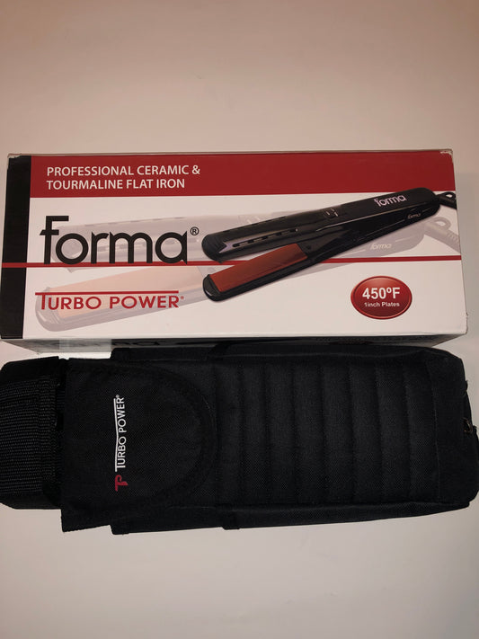 FORMA TURBO POWER PROFESSIONAL CERAMIC TOURMALINE FLAT IRON-NEW