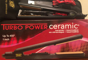 Turbo Power Ceramic Flat Iron 1 Inch