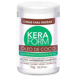 Skafe Keraform Creme Para Pentear Óleo de Coco Hidratação e Reparação dos Fios 1kg