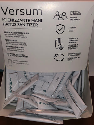 Versum Igienizzante Mani Hands Sanitizer 200 Stick Pack Of 2,8 ml