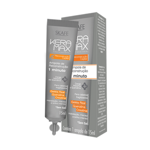 Skafe Keramax Queratina Brasileña Reconstrucción Ampolla 1 Minuto (15ml)