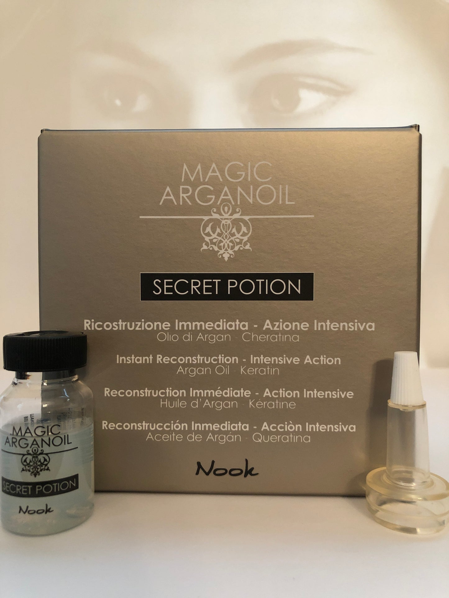 Nook Magic Arganoil Secret Potion Ampollas 9x10ml Loción de cuidado intensivo para cabello dañado