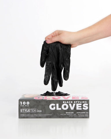 Salon Gloves-Disposable Vinyl salon glove 100/box (MIDIUM