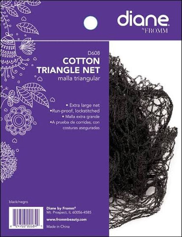 Diane - Cotton Triangle Net, Black 12-Pack