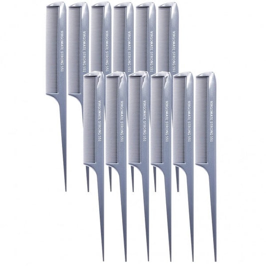 KREST VIRGOMATE RAT TAIL COMB GRAY #551 - 12 PACK