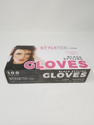 Salon Gloves-Disposable Vinyl salon glove 100/box (Large)