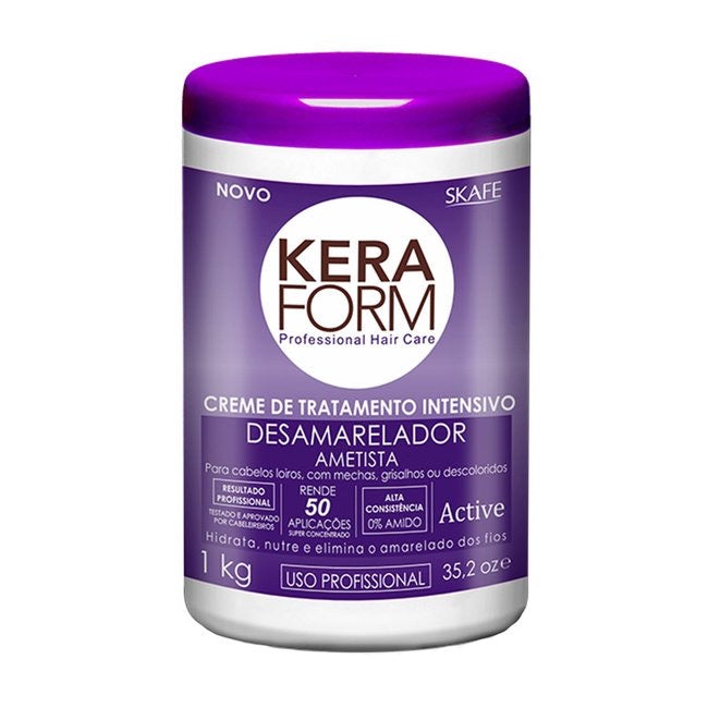 SKAFE Creme de Tratamento Keraform Skafe Desamarelador Ametista - 1000g
